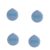 Makeup Sponge Puff for Foundation (4PC,BLUE)