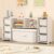 MallBest Montessori Shelf for Kids – 100% Solid Pine Wood with 6 Removable Plastic Bins, Toy Storage Organizer for Playroom, Bedroom & Nursery (White)