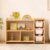 MallBest Montessori Shelf for Kids, Solid Wood Bookshelf and Toy Storage Organizer with 3 Removable Bins, Smooth Rounded Corners, Natural Wood Bookcase for Playroom, Nursery, Bedroom