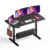MALOL 47″ x 24″ Electric Standing Desk with Adjustable Footrest, Black
