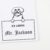 Maltese Peeking Ex Libris Book Stamp, Duo Hand Mount, 1-5/8 Square
