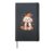 Maltese Pumpkin Spice Latte Autumn Thanksgiving Halloween Hardcover Journal, Black