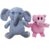 Malvjun Pair of Elephant & Piggie Soft Stuffed Animal Plush Toys, Elephant and Pig Plush Toy Set for Book Buddies Stuffed Animals, Ideal Gift for Birthday Christmas Valentine’s Day Room Decoration
