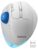 MAM1 Pro Wireless Trackball Mouse, Ergonomic Bluetooth Rechargeable Computer Mouse, Backlit Rollerball Thumb mice with 5 Level DPI, Adjustable Angle, 3 Devices Connection for PC, Windows – White Mouse