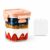 Mamalovey Snack Container with Reusable Ice Pack, Airtight Snack Box for Fruit, Yogurt, Cheese & Meal Prep, Leakproof Food Storage Container for Lunch, Travel & Picnics (300ml Pink)