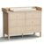 MAMAZING Keeva 6-Drawer Baby Dresser with Changing Pad, Safety Anti-Tip Structure & Adjustable Feet, Wood Dressers with Wipeable Surface, Washed Natural Bedroom, Kids & Nursery Storage Dresser