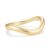 Mameloly Wavy Dome Stackable Ring for Women Dainty 14K Gold Plated Size 9.5