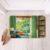 Manfei Reading Nook Bathroom Rug Armchair Books Non Slip Bath Mats Kids Teens Adults Cartoon Anime Washable Carpet for Bathroom Absorbent Bath Mats,16″x24″ Green Blue