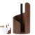 Mango Wood Mountain Paper Towel Holder, One-Hand Tear, Jumbo Rolls, Brown