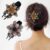 MANODHRUVA Rhinestone Hair Claw Clips| Floral Hair Backpins Barrettes, Decorative Hair Clip Crystal Glitter Hair Comb Claw Non-slip Hairstyle Hairpin for Women Girls Thick Long Hair (Set of 2)