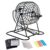 Manual Bingo Machine Cage – Transparent Window Game Set with 75 Balls