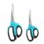 MANUFORE 2-Piece Heavy Duty Scissors with Forged all-metal Serrated blades