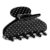 MAORULU Medium Cute Acetate Polka Dot Claw Clips, 3 Inch (Black)