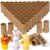 MAPVOLUT 70 Pieces Cardboard Tubes for Crafts, Brown Kraft Toilet Paper Rolls for Crafts – 1.5 x 3.2 Inches Strong and Pressure-Resistant Tubes for Crafts Supplies Painting DIY Art