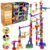 Marble Genius Marble Run Track – 200-Piece, Multicolor, Space Theme – Glow-in-The-Dark Marble Set & STEM Building Toy & Race Track for Ages 4+