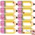 Marhpveua 144 Pcs 4.98 x 1.67 Inch Pencil Name Tag Stickers