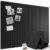 Markdang Large Felt Bulletin Board 48″ x 36″, 12 Pack Cork Boards for Walls with 30 Pushpins,80 Adhesive Tabs, Cork Board Alternative for Home Office Classroom Decor (Black)