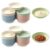 Markeny 60 PCS Round Dipping Bowls Set Unbreakable Seasoning Dishes Soy Sauce Dish Appetizer Plates