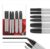 Marker Pens, Multi-Tip Set, Fine/Ultra-Fine/Beveled Tips, Black, 6-Pack