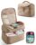 Marscamd Dual Layer Medicine Storage Bag with Portable Small Pouch, Camel