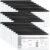 Marspark 100 Pcs Plastic Poly Envelope Small Clear Envelopes with Zipper Pencil Pouches Bulk A6 Pencil Bags for Cash Money Pen Document Office Supplies 9.2 x 4.7 Inches (Black)