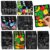 Marspark 24 Pcs Summer Crafts for Kids Bulk Color Your Own Summer Scratch Posters DIY Magic Scratch Paper Black Off Art Paper Gifts Kit Doodle Art for Home Holiday School Party Activities