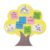 Marspark Classroom Tree Bulletin Board Decorations Felt Self Adhesive Tree Bulletin Board Cutouts 23.6″ x 23.6″ Classroom Wall Decor Supplies for School Elementary Teacher Chalkboard