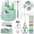 Marspark Sage Green Desk Accessories Office Supplies Set, 12 Pcs