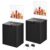 Marsui 2 Pack Acrylic Suggestion Donation Box Large Safe Ballot Box with Lock and Sign Holder for Voting Charity Business Cards Collection Display Ticket Comment (Black,8.27 x 6.69 x 5 Inch)