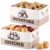 Marsui 2 Pcs Potato and Onion Storage Baskets with Handles, Foldable Kitchen Vegetable Storage Bins, Rustic Countertop Pantry Organizer for Potatoes, Onions, Fruit, Vegetables