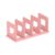 Marte Vanci Desktop File Sorter Organiser Purse Organiser Thickened Plastic Magazine Holder Bookshelf Rack Mail Divider for Office Desk Kitchen Shelf Closet 4 Slots Pink