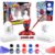Marvel Spiderman Paint Your Own Figurines Set – Bundle with DIY Painting Set Featuring Spider-Man, Miles Morales, Ghost Spider Plus Stickers | Spiderman Painting Kit for Kids