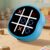 MASSRT 4 in 1 Electronic Tic Tac Toe Game, Handheld Digital Tic Tac Toe Bolt Game with Silent Mode, Portable Learning Toy Gift for Kids & Adults, Blue