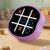 MASSRT 4 in 1 Electronic Tic Tac Toe Game, Handheld Digital Tic Tac Toe Bolt Game with Silent Mode, Portable Learning Toy Gift for Kids & Adults, Lavender