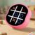 MASSRT 4 in 1 Electronic Tic Tac Toe Game, Handheld Digital Tic Tac Toe Bolt Game with Silent Mode, Portable Learning Toys Gift for Kids & Adults, Pink