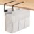 MASTLU Under Desk Hanging Storage Bag, Desk Organizer Storage, Office Side Storage Bag, Compatible with A4 Files, Detachable Handle Design, No Assembly Required, for Office Home School (Beige)