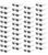 Matcheck 40 Pack Retro Rectangle Sunglasses Bulk Narrow Frame Glasses Wholesale white Women Square Eyewear Party Favor Shades