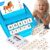 Matching Letter Game for Kids, 2 in 1 Educational Toys Alphabet Spelling & Reading, Number & Color Recognition Learning Flash Cards Birthday Gifts for Preschool Kindergarten Boys & Girls (Light Blue)
