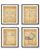 Math Art Prints – Archimedean Spiral, Euler’s Formula, Fibonacci Golden Spiral, Pythagoras Theorem – Set of Four Gallery Wall 8×10 Unframed – Geometry Wall Decor & Math Poster