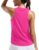 MathCat Women’s Loose Fit Workout Tank Top, Racerback Quick Dry Yoga Tennis Shirts, Lightweight Athletic Sleeveless Tops Rose Red