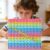 Math operations1-100 Number Learning Pop Fidget Toy, Rainbow Colors, Large Square Math Educational Sensory Game