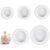 Matwsec 5PCS Piggy Bank Stopper, 5 Sizes Rubber Plugs Saving Box Plug Replacement Round Piggy Bank Plugs for Coin Saving Box 25mm, 26mm, 30mm, 32mm, 38mm (White)
