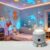 Mavqiorx Dynamic Rotating LED Projector Light, USB Rechargeable LED Light Projector, Snowflake/Christmas/Ocean 3 Scene Options, Adjustable Brightness, Unique Base Design (Ocean, Charging)