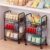 Maxdot 2 Pack 3-Tier Rolling Pantry Floor Organizer, 25.59″ x 17.72″ x 10.63″, Stackable Wrought Iron Storage Cart with Wheels for Kitchen Basket Stand and Storage Rack for Fruit Onion Potato
