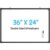 MaxGear 36″ x 24″ Large Double-Sided Dry Erase Whiteboard, Aluminum Frame