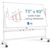 MaxGear Large Mobile Whiteboard, 72×40 Magnetic Dry Erase Board with Stand