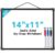 MaxGear Small Dry Erase Board, 14″x11″ Double Sided Whiteboard, Black Frame