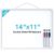 MaxGear Small Dry Erase Board, 14″x11″ Double Sided Whiteboard, White Frame