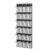 Maximize Closet Space with This Over-the-Door Shoe Organizer, Clear Mesh Pockets for Easy Visibility, No-Drill Hanging Storage Solution