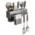 Maximize Counter Space with Drill-Free Suction Towel Rack, Carbon Steel Wall Mount for Glass & Tile, 11.8 Inch Holder (1 Pack)